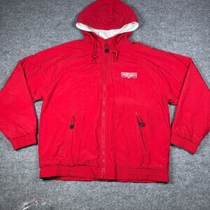 Weatherproof Garment Co. Fresno State Red Hooded Zip Windbreaker Men's Small